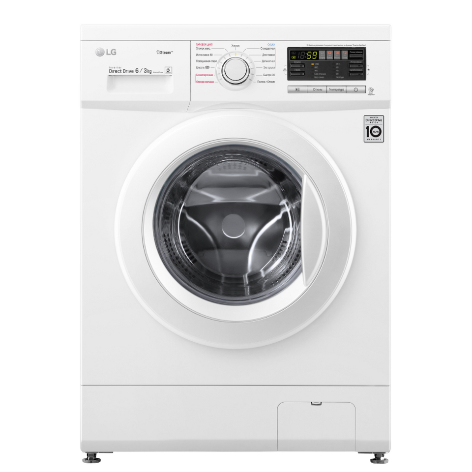 Фото Стиральная машина с фронтальной загрузкой LG F1296CDS0X