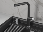 Превью картинка Смеситель для кухни GRANULA 9502, ШВАРЦ #1