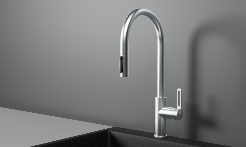 Фото Смеситель для кухни GRANULA 8168, НЕРЖ