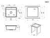 Превью картинка Кварцевая мойка GRANULA 5601, БЕЛЫЙ, СтандАРТ кварц #3