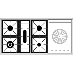 Превью картинка Центр варочный ILVE P12SDQNE3/MGP матовый графит (фурн. медь) #2