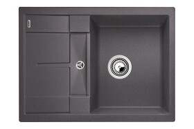 Картинка Blanсo METRA 45 S Compact SILGRANIT PuraDur темная скала, с клапаном-автоматом