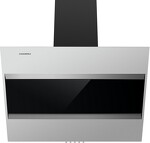 Превью картинка Наклонная вытяжка Maunfeld Bridge 60 нержавеющая сталь\черное стекло #1