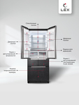 Превью картинка  Холодильник side by side Lex LFD424StGIDBI полувстраиваемый холодильник #9
