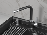 Превью картинка Смеситель для кухни GRANULA 5504, ШВАРЦ #1
