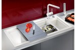 Превью картинка Гранитная мойка Blanсo AXON II 6 S (чаша справа) керамика PuraPlus глянцевый магнолия  с кл.-авт. InFino #4
