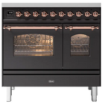 Превью картинка Центр варочный ILVE PD096NE3/MGP матовый графит (фурн. медь) #1