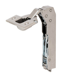 Картинка Grass Петля Tiomos 110/90E петля под фальшпанель 180°, вкладная, без демпфера, на саморез, 45/9,5