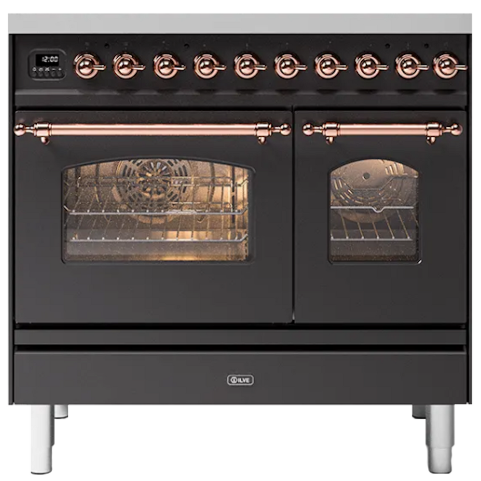 Фото Центр варочный ILVE PD096NE3/MGP матовый графит (фурн. медь)