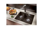 Превью картинка Гранитная мойка Blanсo SUBLINE 340/160-U SILGRANIT PuraDur темная скала (чаша справа) с отв.арм. InFino #2