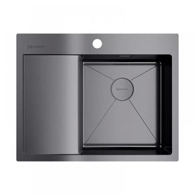 Картинка Omoikiri Akisame 65-R-GM нерж. сталь/вороненая сталь