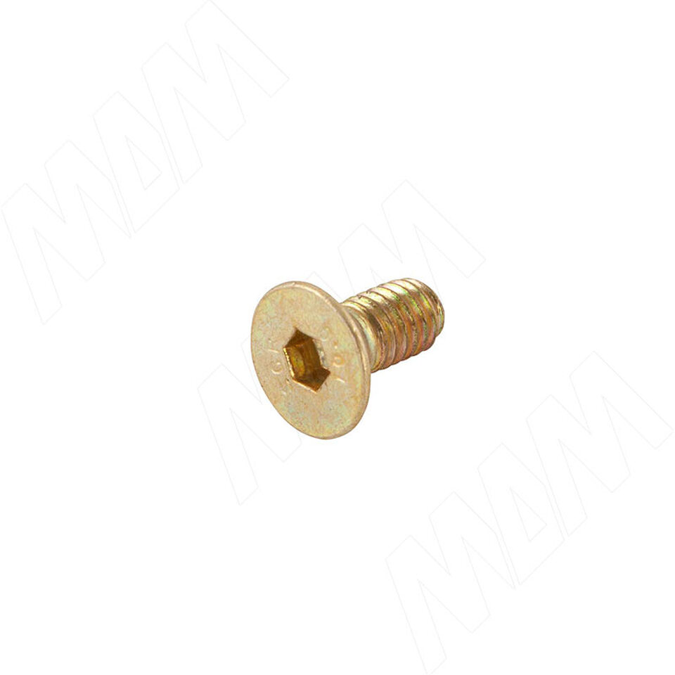 Фото PULSE Винт с потайной головкой под шестигранник, M4x8, золото (HXS M4X8 GL MP)
