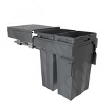 Превью картинка PULSE PROBOX F45 Система сортировки и хранения, 2 емкости (2x37), креп. фасада, полн.выдв., плавн.закр., крышка-полка, графит (MBN452-74DGMID) #2