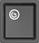 Превью картинка Кварцевая мойка Rivelato BERKANA 35 подст.монтаж 1-чаш 415*455 antracite #1
