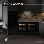 Превью картинка Шкаф винный встраиваемый Винный холодильник (шкаф) компрессорный Dunavox DAV-32.81DB.TO #6