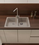 Превью картинка Кварцевая мойка GranFest GF-QUARZ 15 Песочный #3