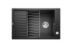 Превью картинка Гранитная мойка Blanсo ELON XL 6S SILGRANIT PuraDur антрацит с клапаном-автоматом InFino #1