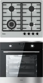 Картинка Haier духовой шкаф HOX-P09CGBX + газовая варочная панель HHX-M64CWFX