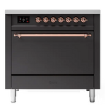 Превью картинка Центр варочный ILVE  P366DDQNSY/MGP матовый графит (фурн. медь) #1