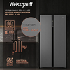 Превью картинка  Холодильник side by side Weissgauff WSBS 600 NoFrost Inverter Bru Steel Glass #2