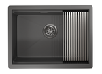 Превью картинка Металлическая мойка GRANULA 6045U, ГРАФИТ МАТОВЫЙ #3