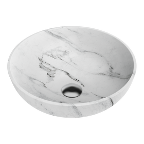 Картинка Omoikiri Hitomi-WH Marble Natceramic/WH Marble