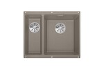 Превью картинка Гранитная мойка Blanсo SUBLINE 340/160-U SILGRANIT PuraDur серый беж (чаша справа) с отв.арм. InFino #1