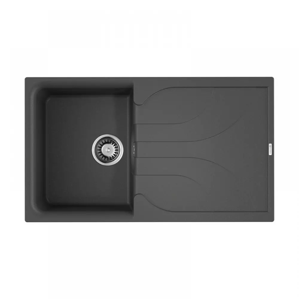 Фото Гранитная мойка Omoikiri Yasugata 86-PL Tetogranit/платина