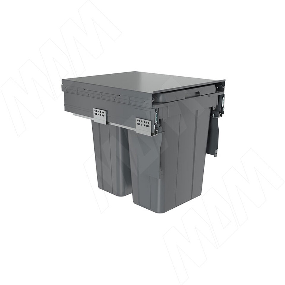 Фото PULSE PROBOX LT F45 Система сортировки и хранения, 2 емкости (2x21), креп. фасада, полн.выдв., плавн.закр., графит (BRD452-42DG)