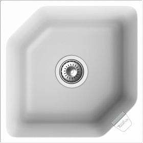 Картинка Rivelato LOCUS 50 1-чаш 500*500 Белый 101