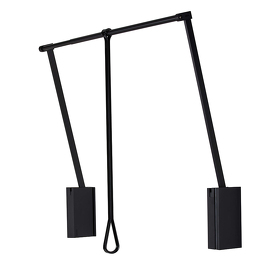 Картинка Servetto Телескопический пантограф SERVETTO 3T для одежды, ширина 750-1160 мм, черный