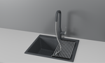 Превью картинка Смеситель для кухни GRANULA 8171, ГРАФИТ #2