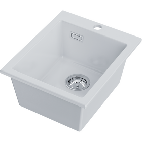 Картинка Omoikiri Omishima 41-WH Glossy Natceramic/белый глянцевый