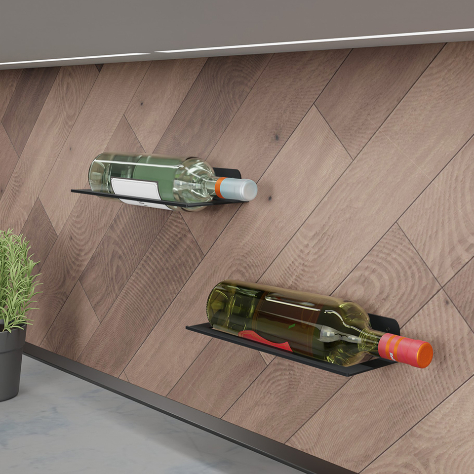 Фото Duslar Держатель RISLY для бутылок, длина 270 мм, черный