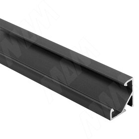Картинка PULSE Профиль СМ1, угловой, черный, 16х16мм, L-3000 (LSP-CM1-ALU-3-BL)