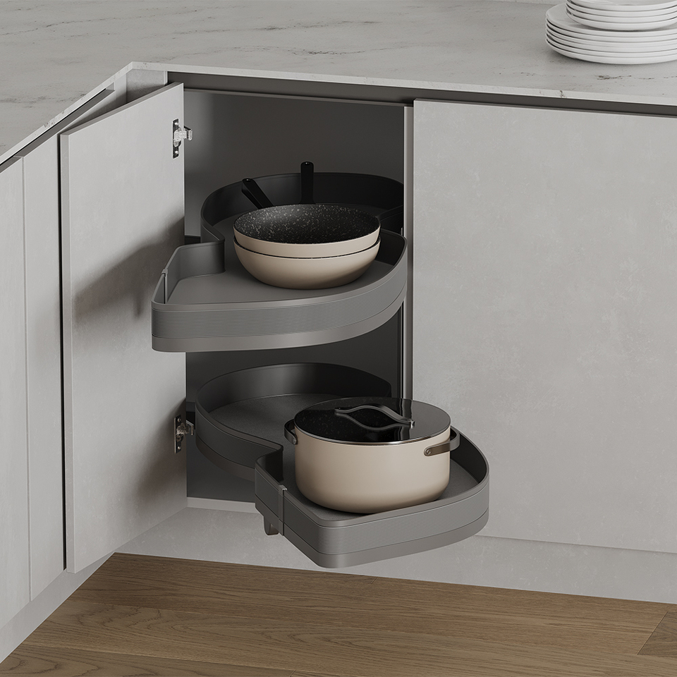 Фото Duslar Карусель TITAN, распашной фасад 450 мм, правая, антрацит