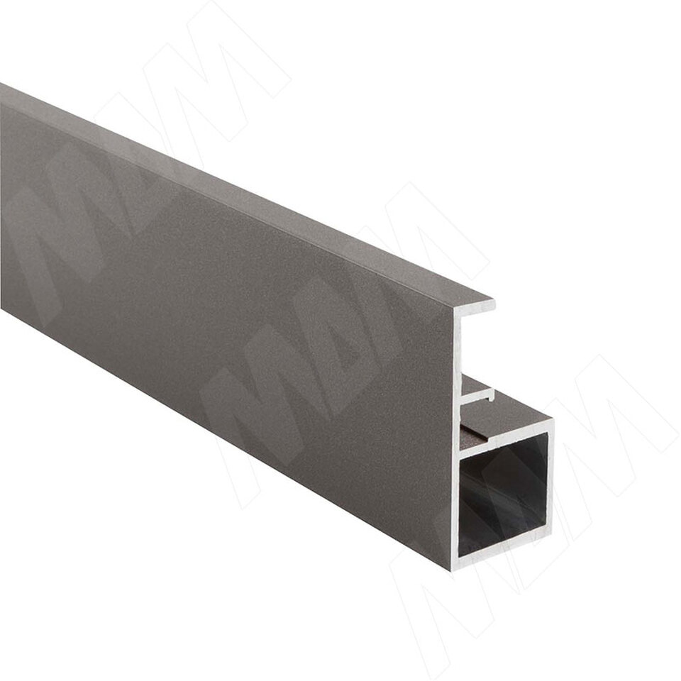Фото PULSE SECRET MAXI Профиль рамочный узкий с интегрированной ручкой, графит (краска), L-5400 (FP00263HGP)