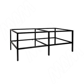 Картинка PULSE Металлокаркас-тумба напольная для ТВ 1200x450x450мм, черный (RAL 9005, муар) (MF.03.1200x450x450.BLC)