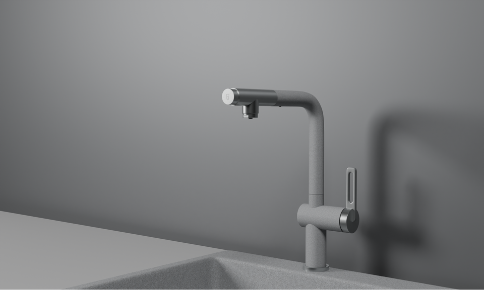 Фото Смеситель для кухни GRANULA 8169, БАЗАЛЬТ