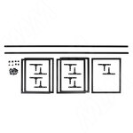 Превью картинка PULSE Набор на 1 дополнительную секцию к стеллажу 500x1760x450 (отдельно стеллажом не является), черный (RAL 9005, муар) (KIT.31.50x176x45.BLC) #1