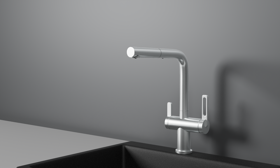 Фото Смеситель для кухни GRANULA 8170, НЕРЖ