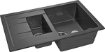 Превью картинка Мраморная мойка GranFest QUADRO 775KL Графит #1
