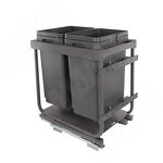 Превью картинка Vibo KOMBI 2.0 M40W Система сортировки и хранения, 2 емкости (20л+20л), креп. фасада, полн.выдв., плавн.закр., направл. Nova Pro, без крышек. (KOMBI2GME402SCGM) #1