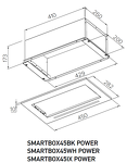 Превью картинка Полновстраиваемая вытяжка Meferi SMARTBOX45WH POWER #2