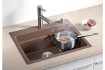 Превью картинка Гранитная мойка Blanсo ETAGON 6 SILGRANIT PuraDur темная скала #9