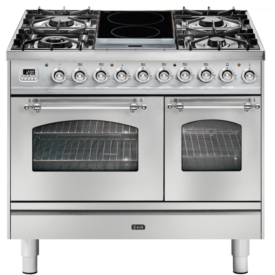 Фото Центр варочный ILVE PD10INE3/SSC нержавеющая сталь (фурн. хром)