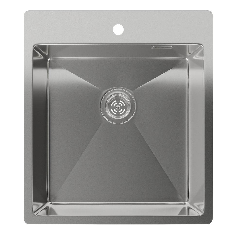 Фото Металлическая мойка Rivelato RINOX 4450 нерж.сталь 1 чаша 440*500*200 мм