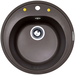 Превью картинка Гранитная мойка Zigmund & Shtain KREIS 505 Швейцарский шоколад #1