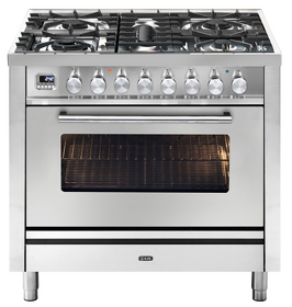 Картинка ILVE P09PDWE3/SS нержавеющая сталь (фурн. сатинированная сталь)