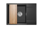 Превью картинка Кварцевая мойка GRANULA 7003, ЧЁРНЫЙ #4